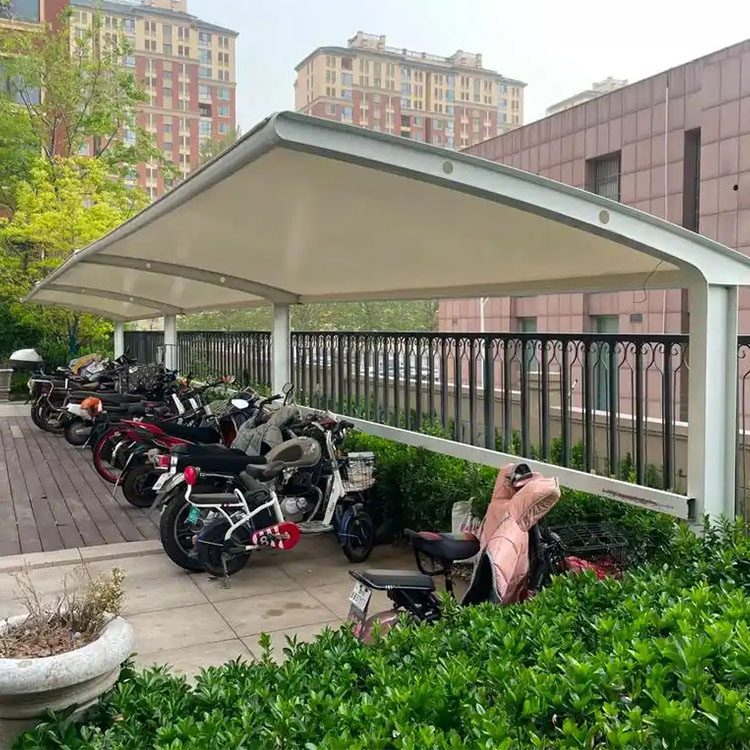 黄梅县膜结构电动车棚